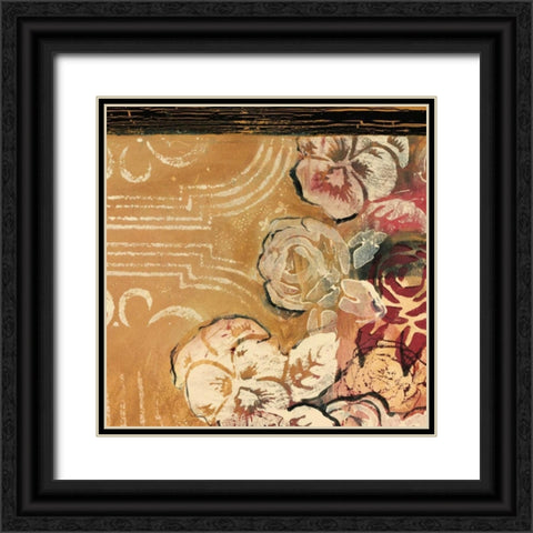 Cranberries and Creme I Black Ornate Wood Framed Art Print with Double Matting by Fields, Laurie