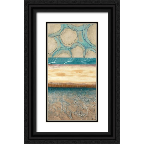 Blowing Bubbles I Black Ornate Wood Framed Art Print with Double Matting by Fields, Laurie