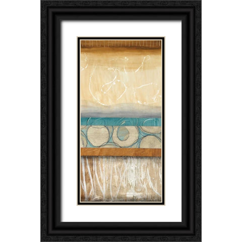 Blowing Bubbles II Black Ornate Wood Framed Art Print with Double Matting by Fields, Laurie