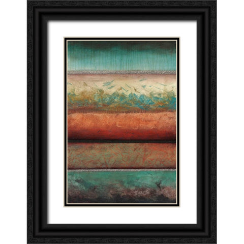 Excitement Black Ornate Wood Framed Art Print with Double Matting by Fields, Laurie