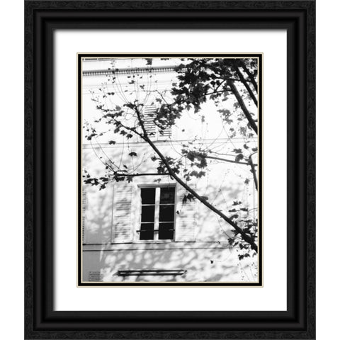 Autumn Shadows II Black Ornate Wood Framed Art Print with Double Matting by Gomis, J.