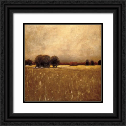 Ridge Field Black Ornate Wood Framed Art Print with Double Matting by Hess, Gretchen