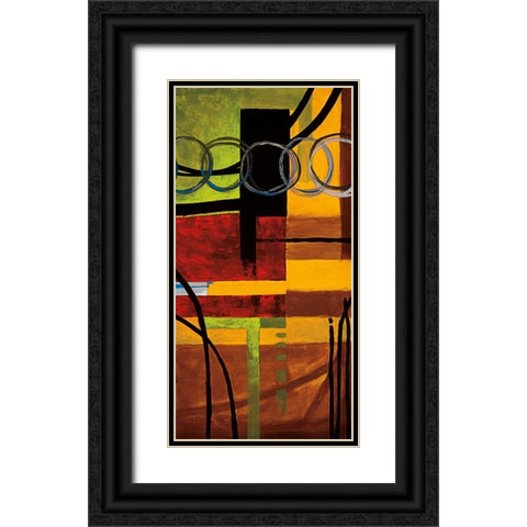 Homespun Black Ornate Wood Framed Art Print with Double Matting by Hager, Geoff