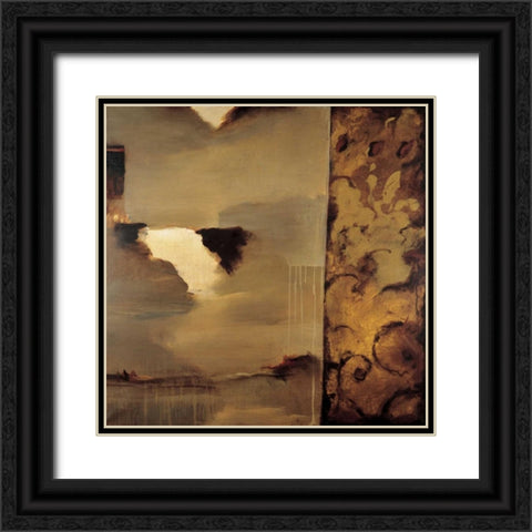 Cascade Black Ornate Wood Framed Art Print with Double Matting by Jully, Denis