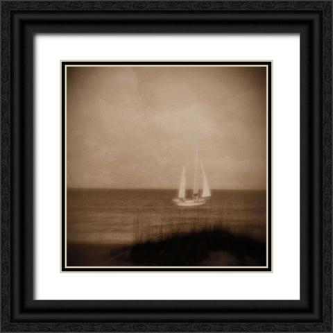 Fair Winds II Black Ornate Wood Framed Art Print with Double Matting by Jacks, Heather