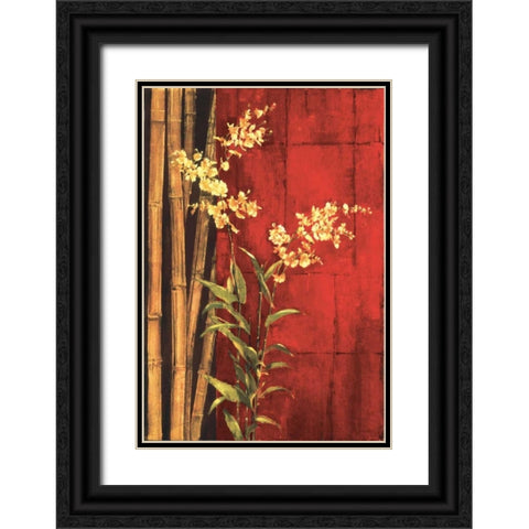 Zen Contemporary Black Ornate Wood Framed Art Print with Double Matting by Jardine, Liz