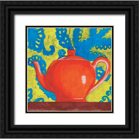 Tempest in a Teapot II Black Ornate Wood Framed Art Print with Double Matting by Jardine, Liz