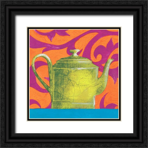 Tempest in a Teapot III Black Ornate Wood Framed Art Print with Double Matting by Jardine, Liz