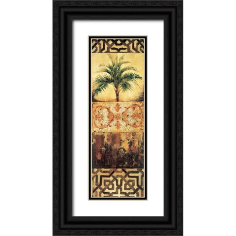 Palm Manuscripts I Black Ornate Wood Framed Art Print with Double Matting by Jardine, Liz