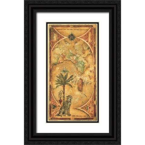 East Indies Black Ornate Wood Framed Art Print with Double Matting by Jardine, Liz