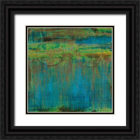 Lime Slice II Black Ornate Wood Framed Art Print with Double Matting by Jardine, Liz