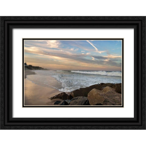 Evening Solitude Black Ornate Wood Framed Art Print with Double Matting by Jones, Mike