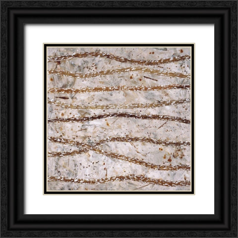 Stick Figures Black Ornate Wood Framed Art Print with Double Matting by Lawrence, Isabel