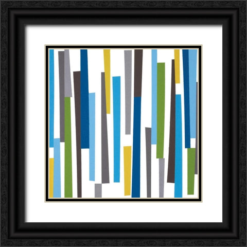 Pick-up Sticks Black Ornate Wood Framed Art Print with Double Matting by Lawrence, Isabel