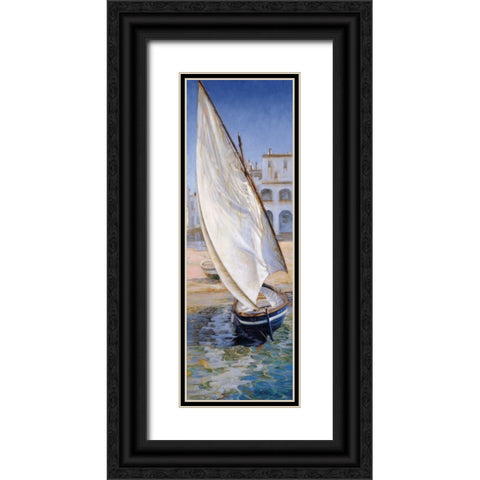 East Wind Black Ornate Wood Framed Art Print with Double Matting by Laporta, Jaume