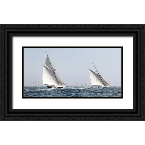 Sailing South  Black Ornate Wood Framed Art Print with Double Matting by Llovet, Jorge