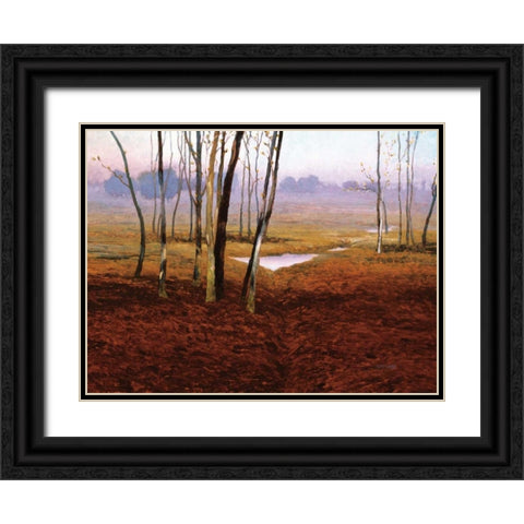 Jai marche Black Ornate Wood Framed Art Print with Double Matting by Lovelace, Kent