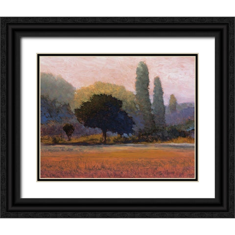 Campana Black Ornate Wood Framed Art Print with Double Matting by Lovelace, Kent