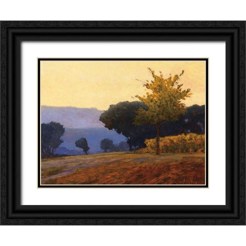 Meadow Black Ornate Wood Framed Art Print with Double Matting by Lovelace, Kent