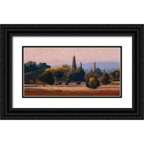 Roussillon Black Ornate Wood Framed Art Print with Double Matting by Lovelace, Kent