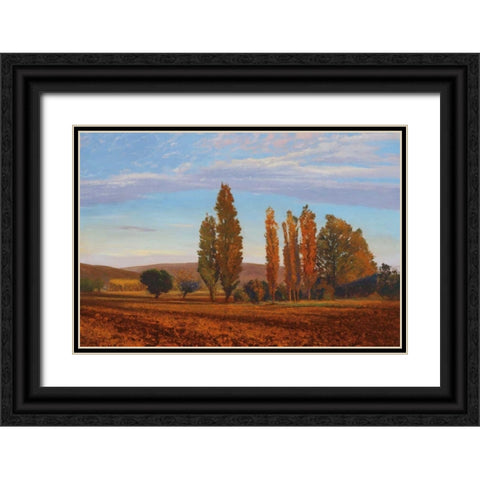 Chiana Black Ornate Wood Framed Art Print with Double Matting by Lovelace, Kent