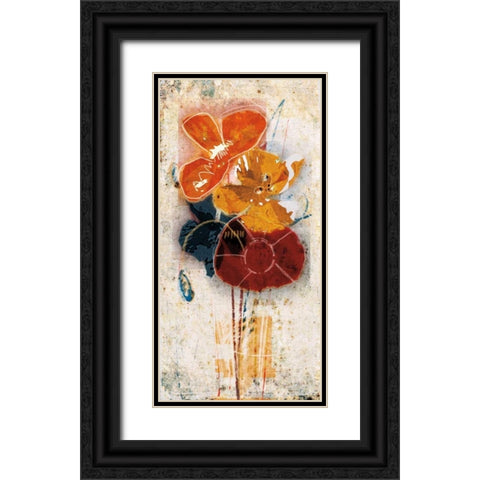 Floral Scents I Black Ornate Wood Framed Art Print with Double Matting by Lacie, Robert