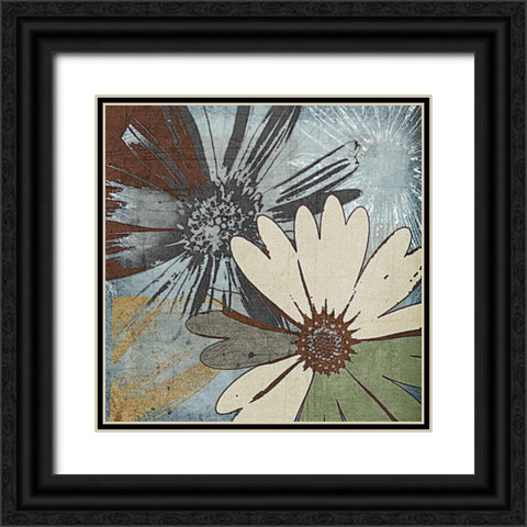 Bouquet DAmour Black Ornate Wood Framed Art Print with Double Matting by Lacie, Robert