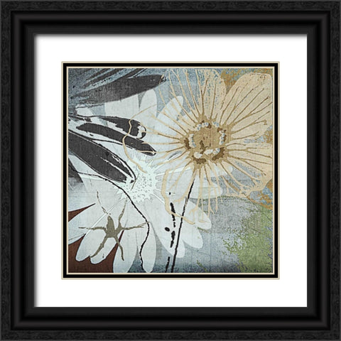 Bouquet DAmour Black Ornate Wood Framed Art Print with Double Matting by Lacie, Robert