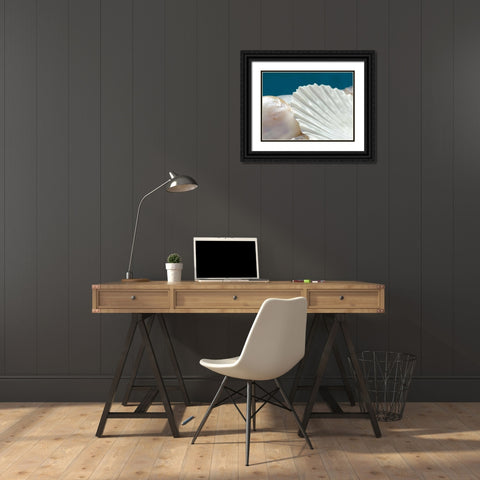 Fantastic Black Ornate Wood Framed Art Print with Double Matting by Marie, Dina