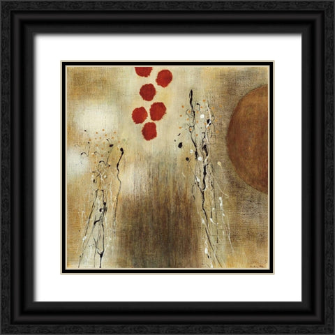 Autumn Moon II Black Ornate Wood Framed Art Print with Double Matting by McAlpine, Heather