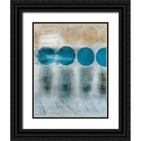 Blue Moon I  Black Ornate Wood Framed Art Print with Double Matting by McAlpine, Heather