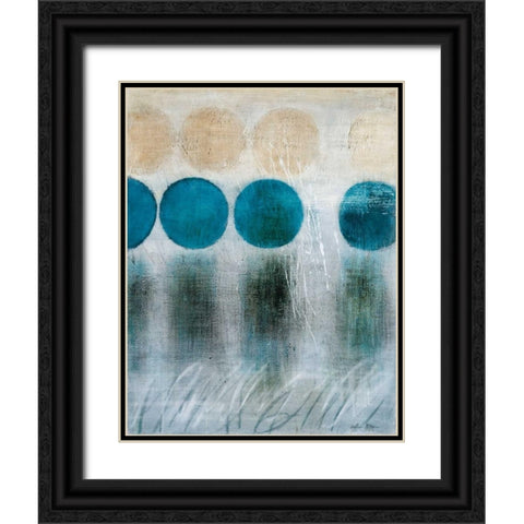 Blue Moon II Black Ornate Wood Framed Art Print with Double Matting by McAlpine, Heather