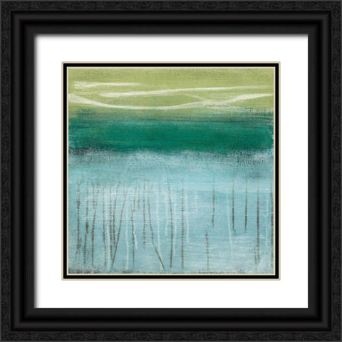 Shoreline Memories I Black Ornate Wood Framed Art Print with Double Matting by McAlpine, Heather