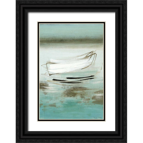 Canoe Black Ornate Wood Framed Art Print with Double Matting by McAlpine, Heather