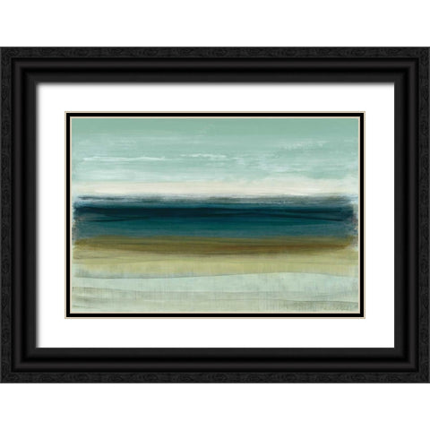 Horizon Black Ornate Wood Framed Art Print with Double Matting by McAlpine, Heather