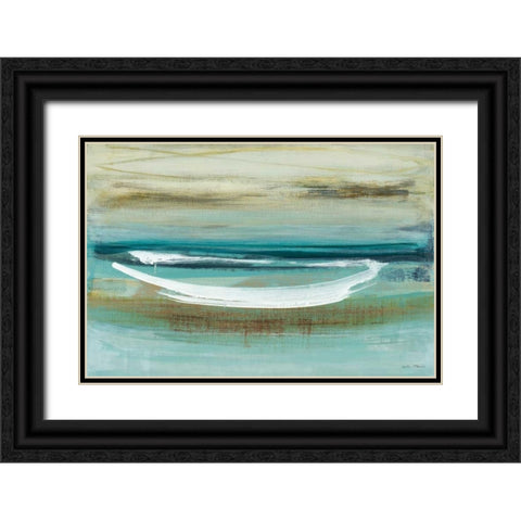 Canoe II Black Ornate Wood Framed Art Print with Double Matting by McAlpine, Heather
