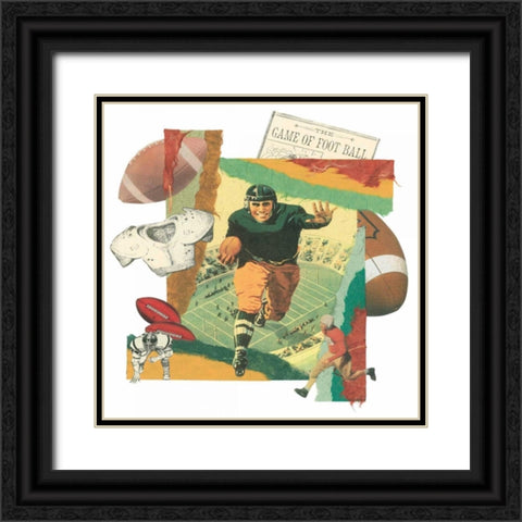 Touchdown Black Ornate Wood Framed Art Print with Double Matting by Markell, Melissa