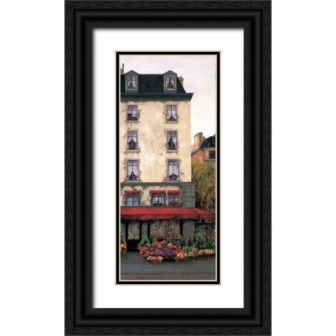 Flowers on the Boulevard II Black Ornate Wood Framed Art Print with Double Matting by Masdeu, Montserrat