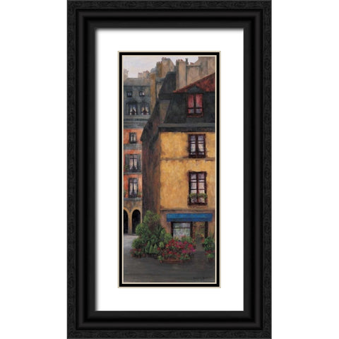 La Floristeria II Black Ornate Wood Framed Art Print with Double Matting by Masdeu, Montserrat