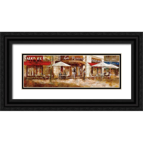 La Rotonde Black Ornate Wood Framed Art Print with Double Matting by Martin, Noemi