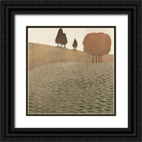 Atop the Hill Black Ornate Wood Framed Art Print with Double Matting by MAJA