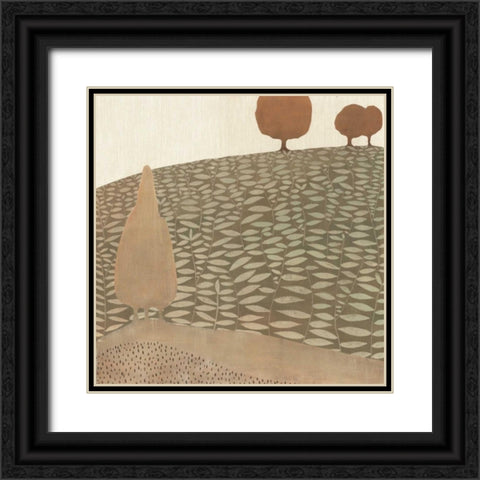 Over the Hill Black Ornate Wood Framed Art Print with Double Matting by MAJA