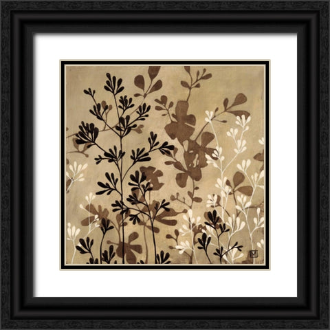 Espresso Black Ornate Wood Framed Art Print with Double Matting by MAJA