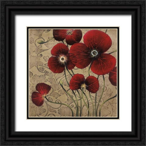 Velvet Dance I Black Ornate Wood Framed Art Print with Double Matting by MAJA
