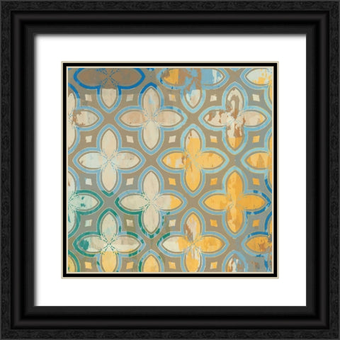 Spice Road I Black Ornate Wood Framed Art Print with Double Matting by MAJA