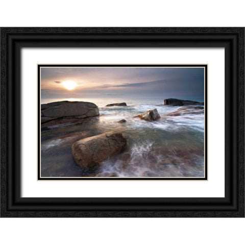Sea Dreams Black Ornate Wood Framed Art Print with Double Matting by Mora, Sergi