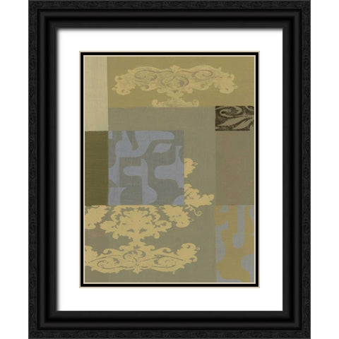 Green Lantern I Black Ornate Wood Framed Art Print with Double Matting by Nocito, James