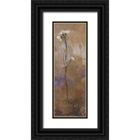 Flowers of June Series II Black Ornate Wood Framed Art Print with Double Matting by Nicolau, Miquela