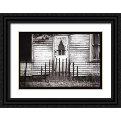 Americana Black Ornate Wood Framed Art Print with Double Matting by OMara, James