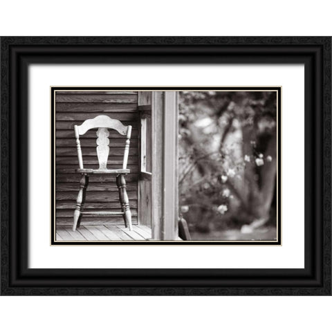 Americana Black Ornate Wood Framed Art Print with Double Matting by OMara, James